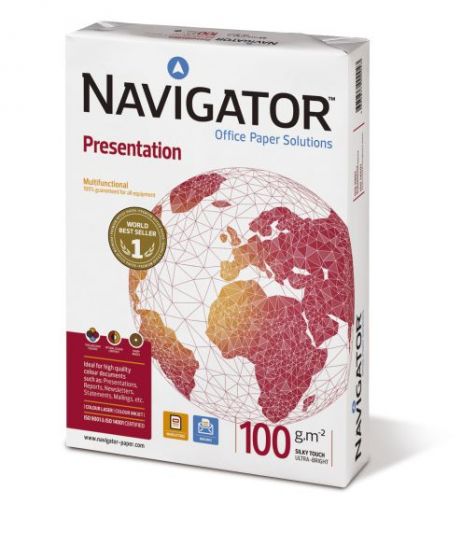 Kopipapir - A4 - 100g - Navigator Presentation (5x500 ark)