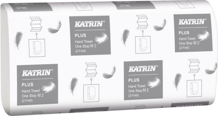 Tørkepapir Katrin Plus One Stop M2, 23,5x25,5cm 2-lag
