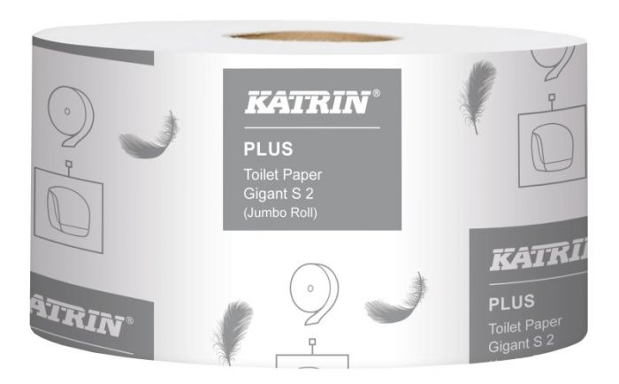 Toalettpapir Katrin Plus Gigant S2, 160meter 2-lag