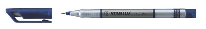 Fiberpenn Stabilo sensor 0,3mm, Blå (10 stk)