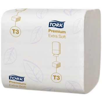 Toalettpapir i ark, hvit, ekstra mykt, 2-lags