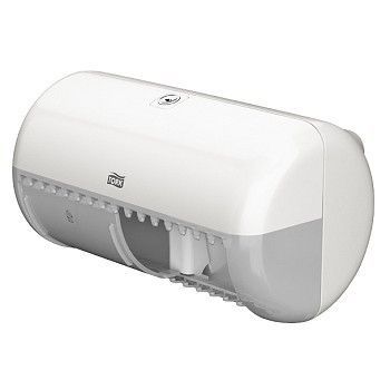 Dispenser Tork T4 for vanlige toalettruller, hvit