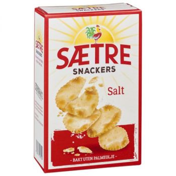 Kjeks - Sætre Snackers salt 120 g (10 pk)