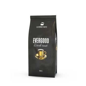 Kaffe Evergood Darkroast, filtermalt, 250g