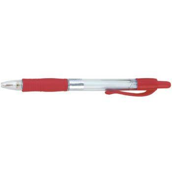Kulepenn Rød, Office Clic Medium, Strekbredde 0,7mm (50 stk)