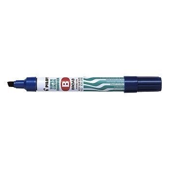 Merkepenn Blå, Pilot Super Color Marker, Strekbredde 2-4,5mm (12 stk)