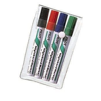 Whiteboardpenn sett, 4mm  (blå, rød, grønn og sort)