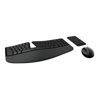 Sett med tastatur, mus og talltastatur  - trådløst Microsoft Sculpt Ergonomic Desktop