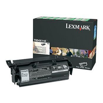 Toner Lexmark T654X11E Sort