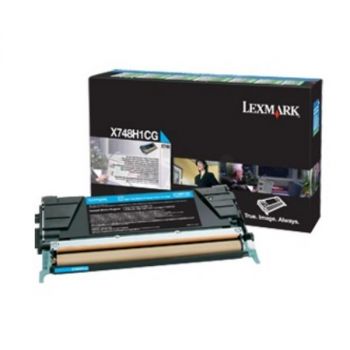 Toner Lexmark X748H3CG Cyan 10.000 sider