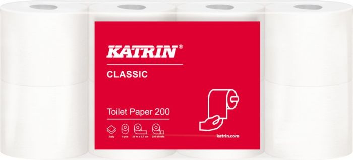 Toalettpapir Katrin Classic, 25 meter, 2-lag